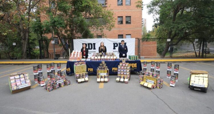 Incautación de fuegos artificiales