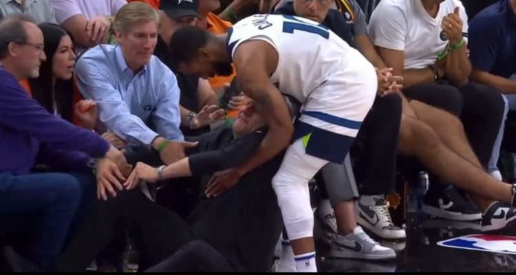 Conley de los Wolves de Minnesota lesionó a su propio entrenador tras choque casual en Playoffs de NBA