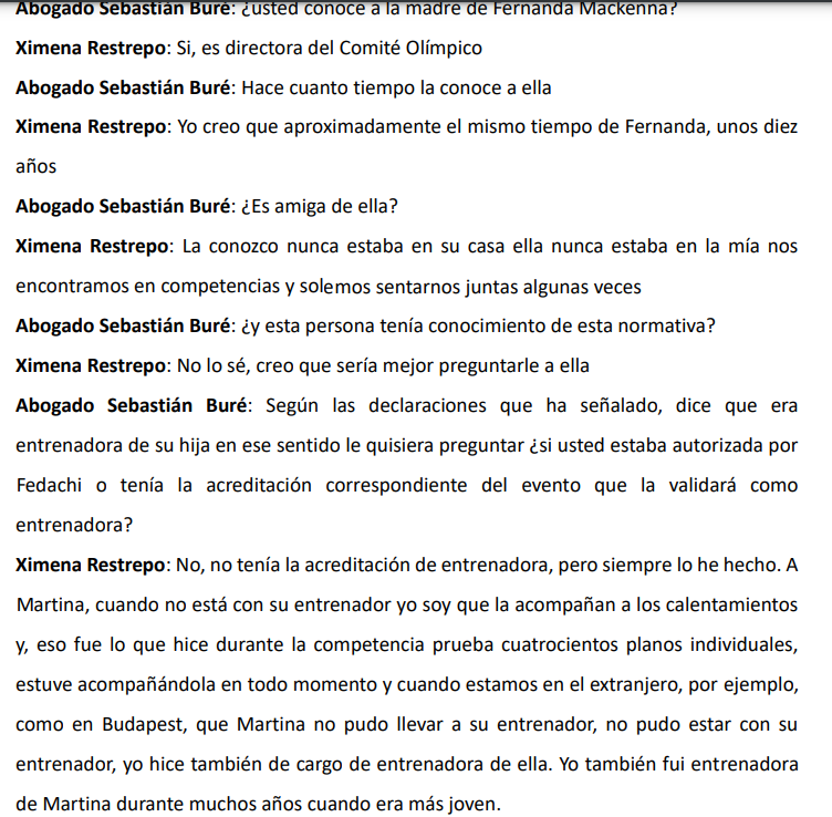 Ximena Restrepo y su testimonio ante CNAD