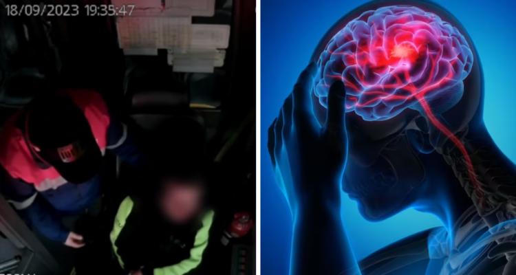 Un chófer perdió el control de un bus durante un recorrido matutino y los pasajeros pensaron que estaba bajo los efectos del alcohol, pero en realidad sufría un accidente cerebrovascular (ACV).