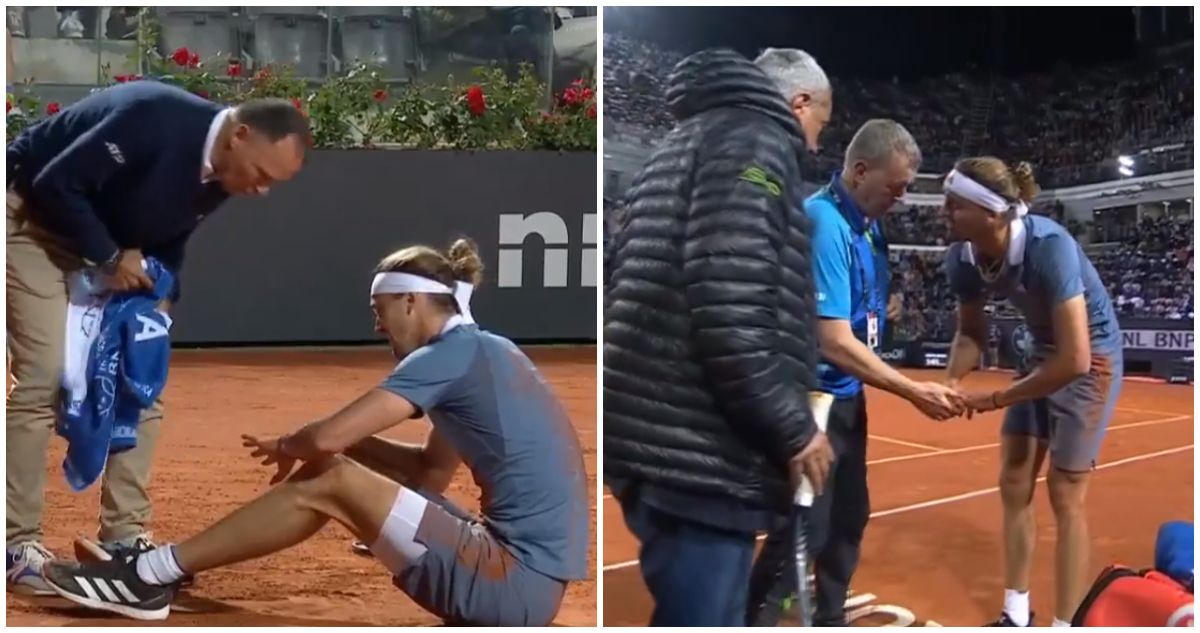 Alexander Zverev tenis caída