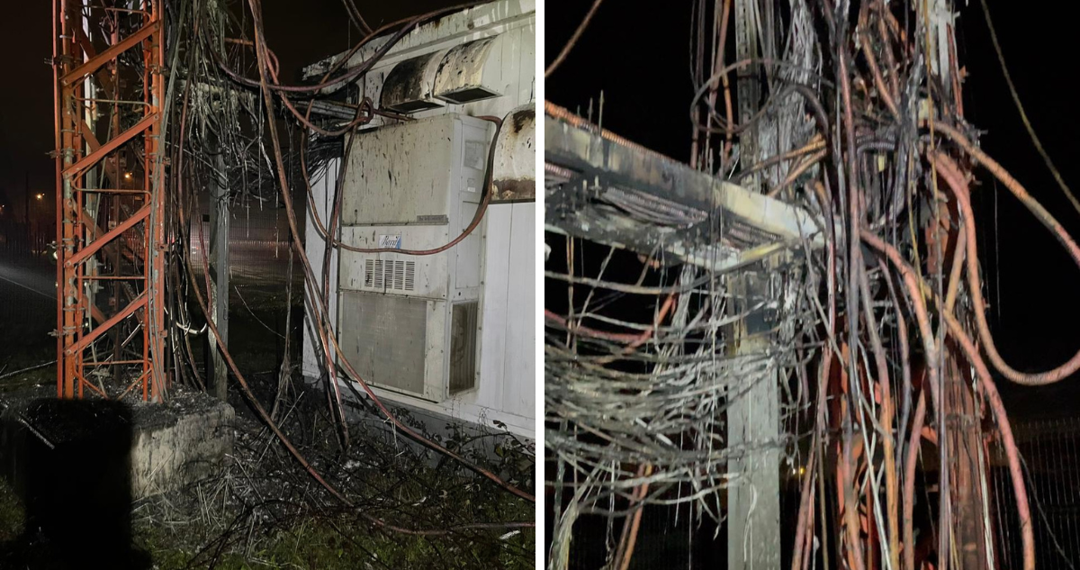 Antenas de telefonía con daños en límite de Temuco y Cholchol