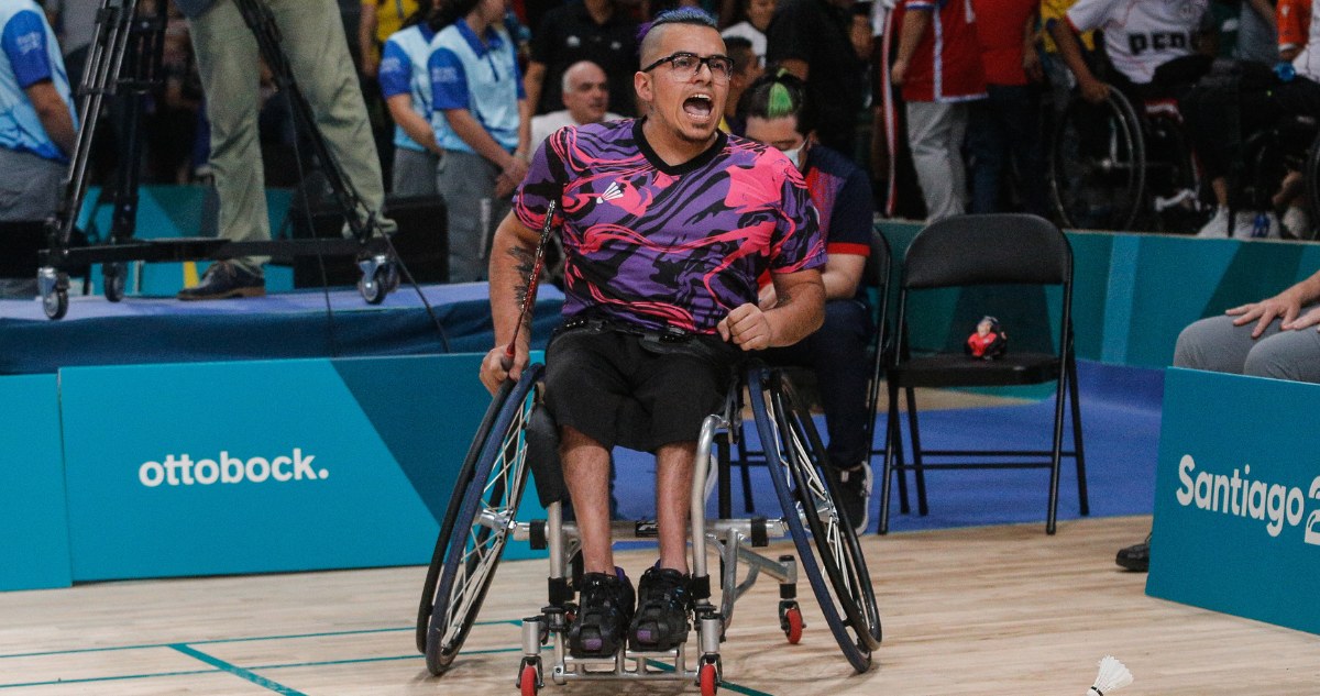 Aránguiz a París 2024: campeón de para bádminton en Santiago 2023 aumenta presencia chilena en JJ.00.