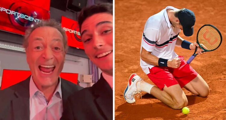 “Batata” Clerc se emocionó con victoria de Nicolás Jarry en semifinales de Roma.