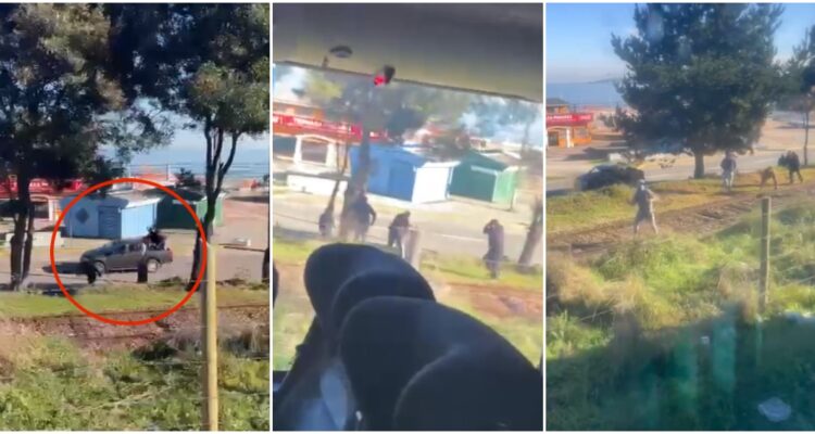 Ataque con piedras a bus de trabajadores de Puerto Coronel