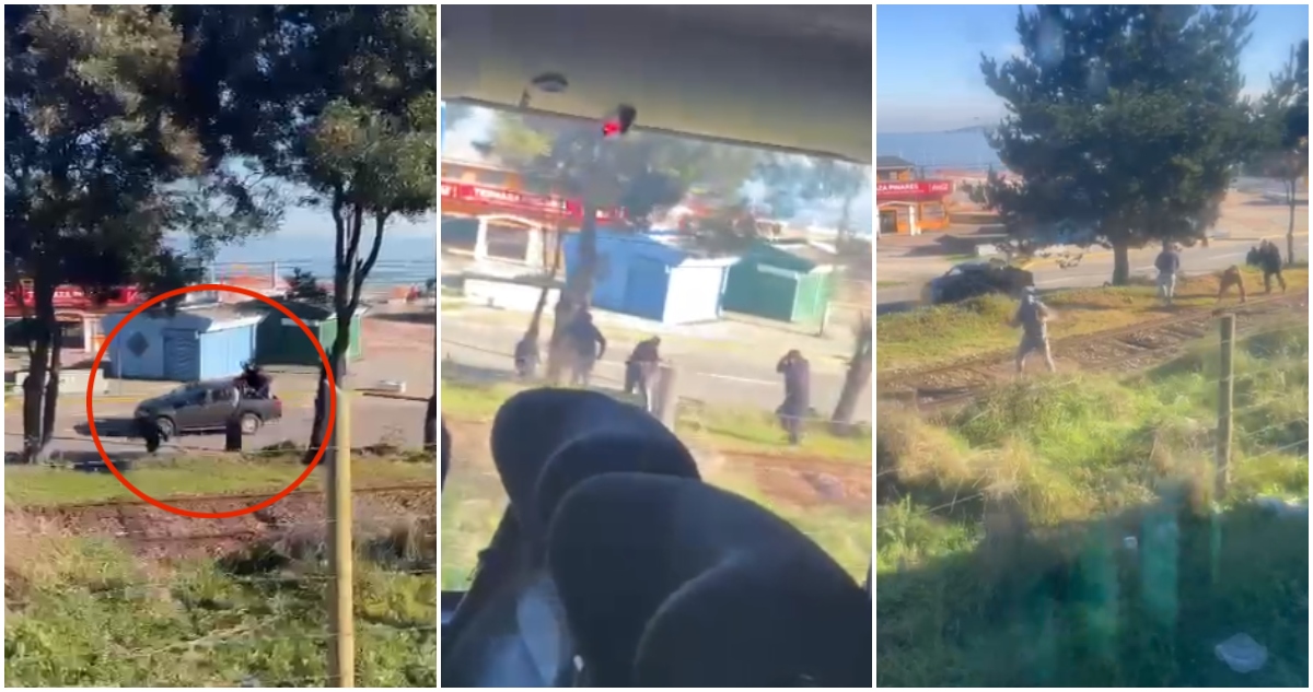 Ataque con piedras a bus de trabajadores de Puerto Coronel