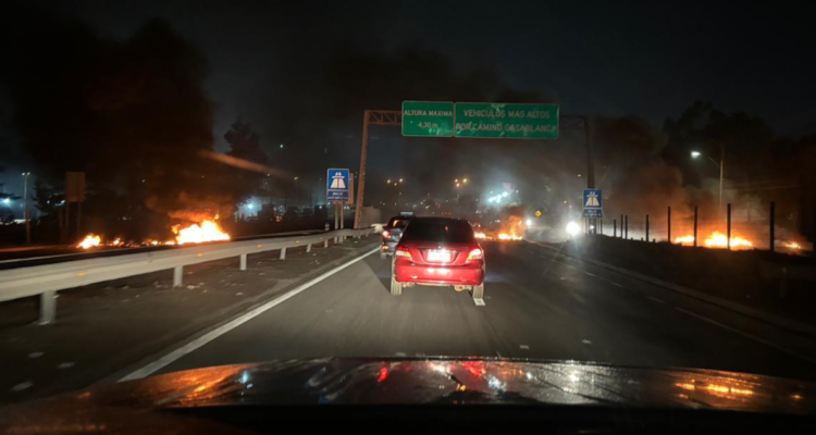 Barricadas en Ruta 68
