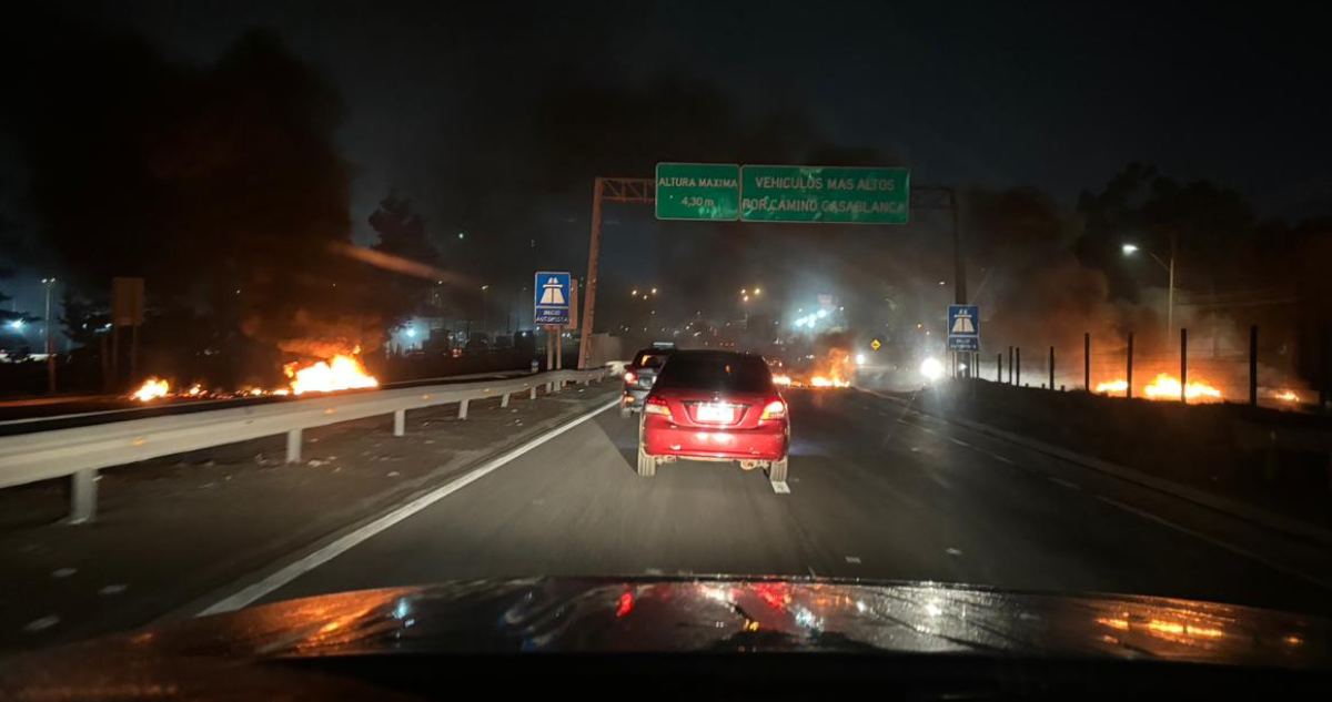 Barricadas en Ruta 68