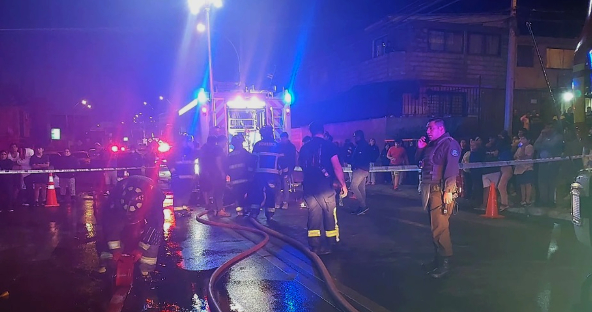 Bebé de un año muere en incendio de vivienda en Antofagasta