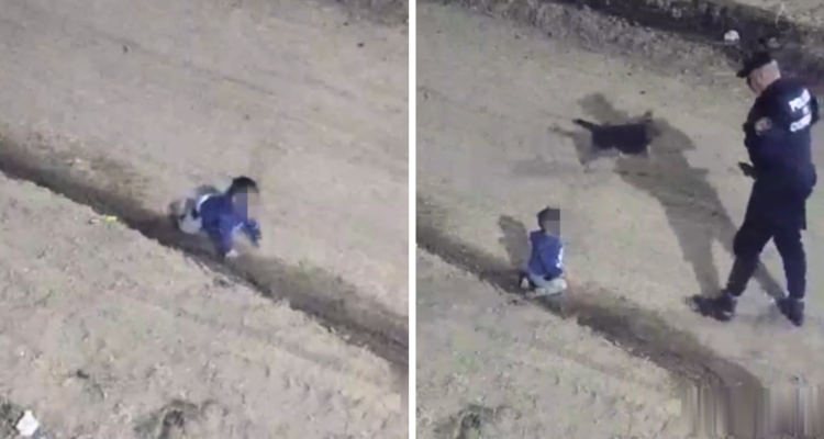 Un niño de solo un año fue encontrado a las 4 de la mañana por policías de Córdoba, luego de que saliera de su casa, sin que su madre se diera cuenta.