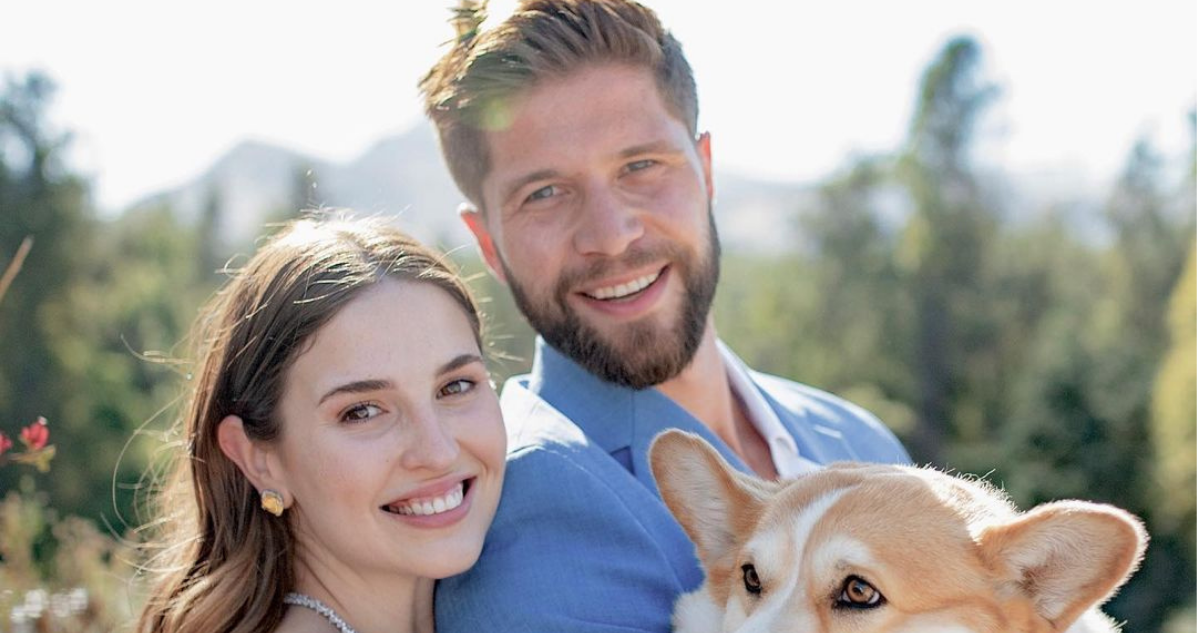 Belén Soto junto Branko Bacovich en su matrimonio