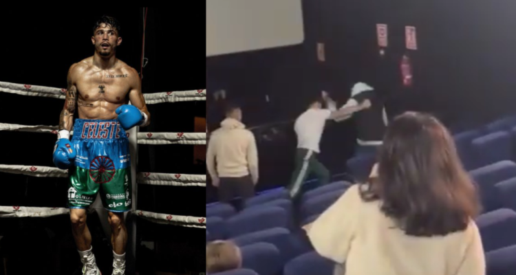 Boxeador español defiende mujer y golpea a sujeto