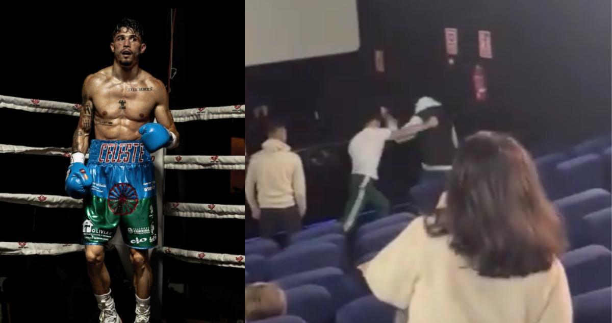 Boxeador español defiende mujer y golpea a sujeto