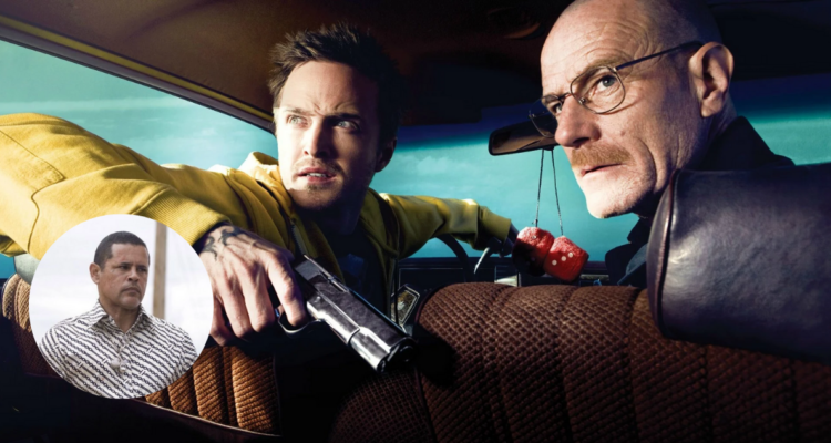 Fotografía de la serie Breaking Bad (fondo) y de Raymond Cruz, actor de Tuco Salamanca (miniatura)