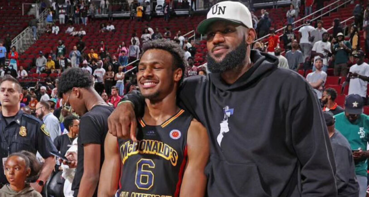 Hijo de LeBron James estalla por críticas antes del Draft.