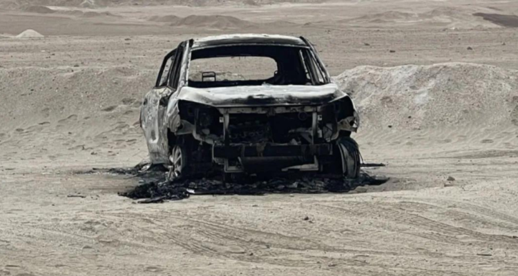 Cadáveres auto quemado antofagasta