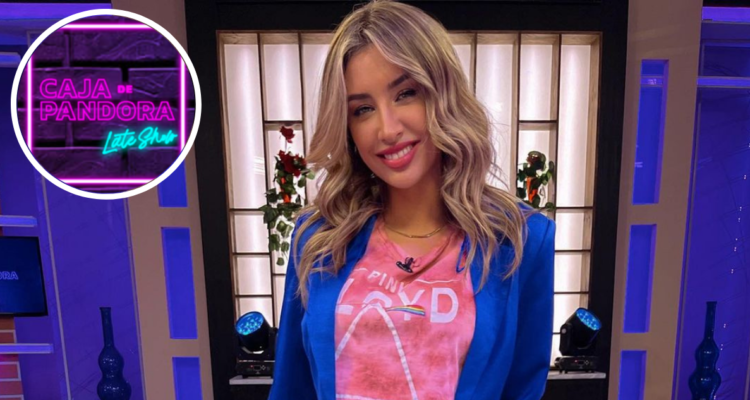 Camila Andrade en set de La Caja de Pandora