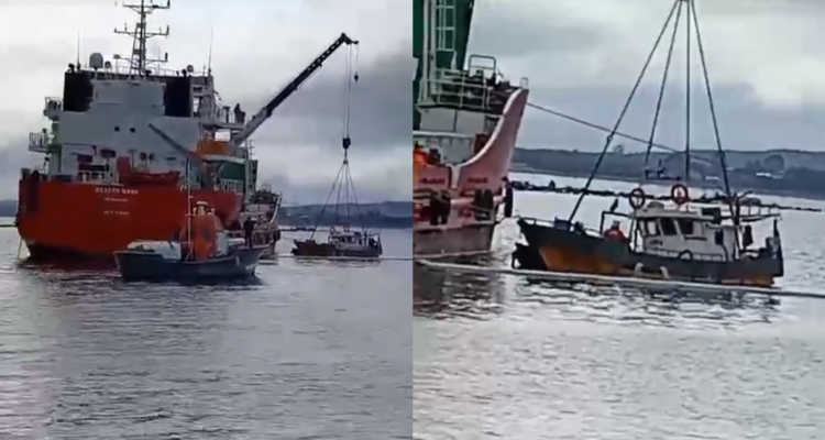 Reflotan lancha donde familia naufragó en Calbuco: tres personas siguen desaparecidas