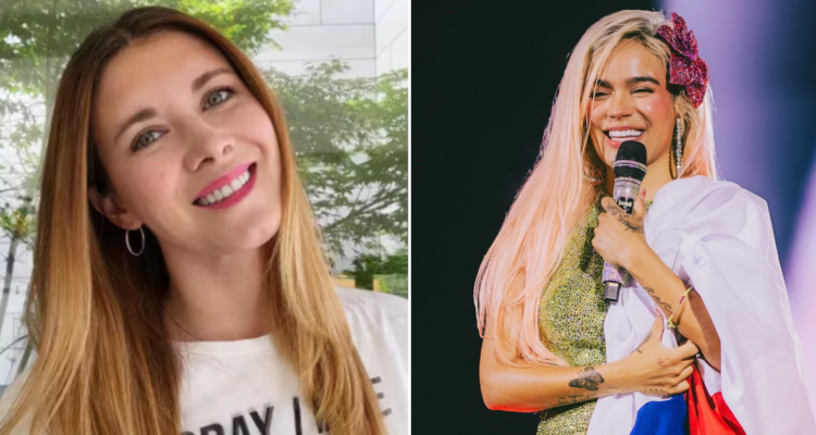 Carla Jara en show de Karol G