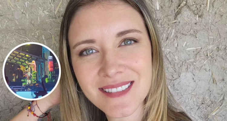 Carla Jara en fotografía compartida en su Instagram en referencia a concierto de Karol G en Brasil