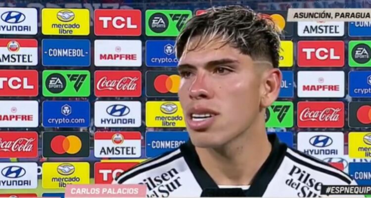 Carlos Palacios y su alegría tras avanzar con Colo Colo en Copa Libertadores