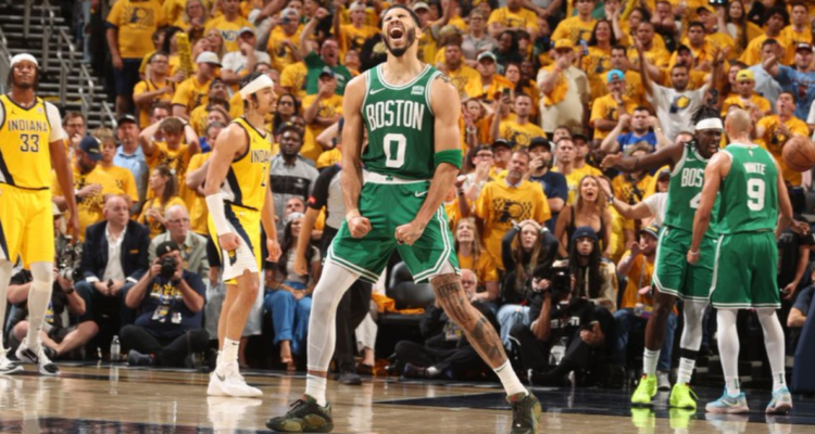 Celtics remontan desventaja de 18 de puntos ante Pacers y quedan a un triunfo de la final en la NBA