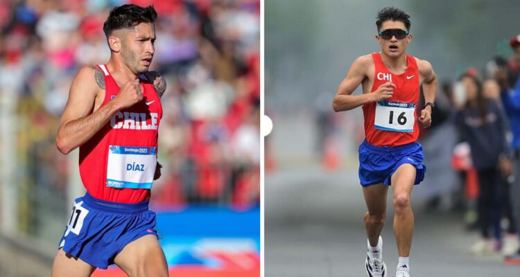 Carlos Díaz (izquierda) y Hugo Catrileo clasificaron a París 2024.