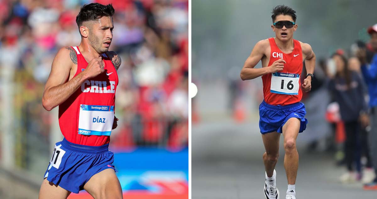 Carlos Díaz (izquierda) y Hugo Catrileo clasificaron a París 2024.