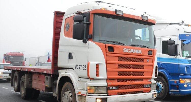 Circulación de camiones en Valdivia