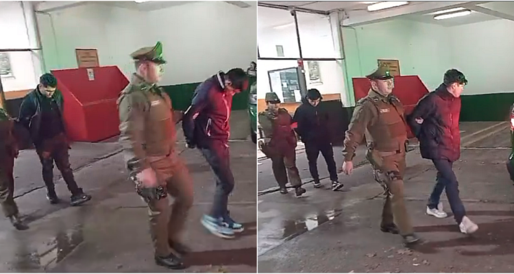 Cuatro detenidos deja persecución en Ñuñoa: circulaban en auto robado en San Felipe