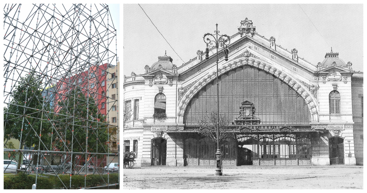Día de los Patrimonios: Recrean a escala real la desaparecida Estación Pirque de la Plaza Baquedano