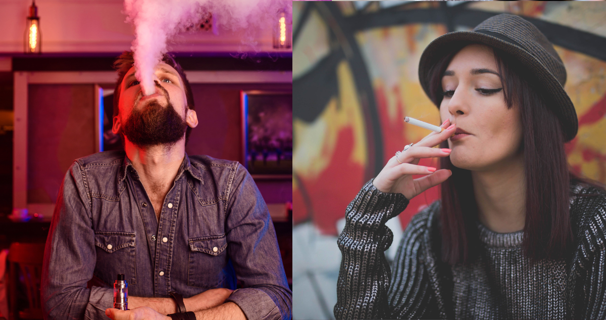 los daños de cigarros y vapeadores para la salud humana