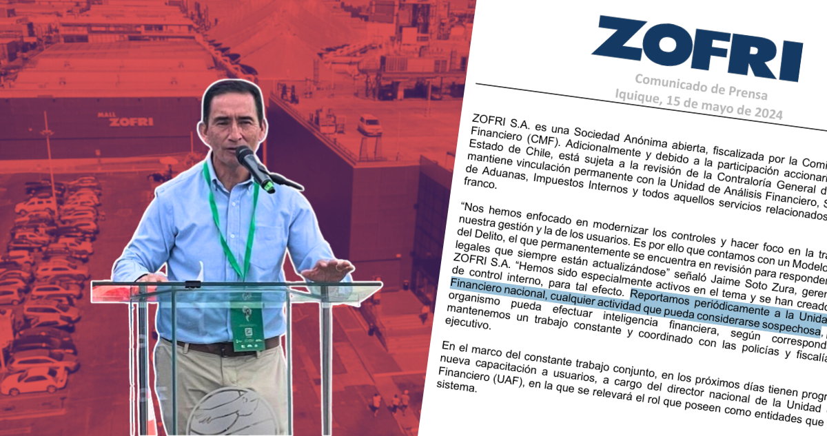 ZOFRI afirma que reportan “cualquier actividad sospechosa” ante investigación por vínculo de Hezbolá