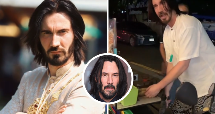 Un hombre en Tailandia revoluciona las redes sociales y a los visitantes de la ciudad con su asombroso parecido al actor Keanu Reeves.