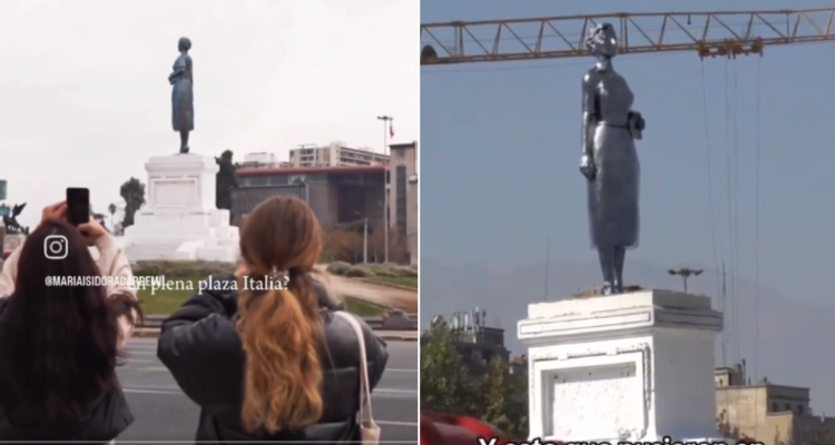 Supuesta estatua de Helena Caffarena