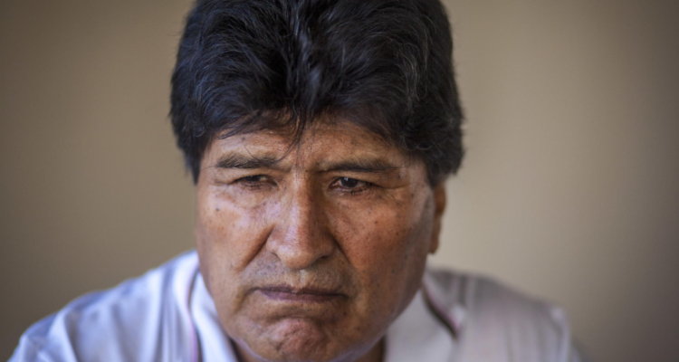 Imagen de Evo Morales por candidatura presidencial