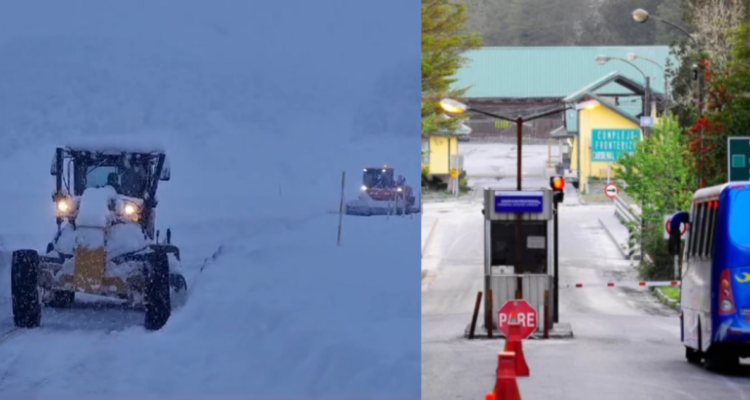 Acumulación de nieve obliga a cerrar paso fronterizo Cardenal Samoré para todo tipo de vehículos