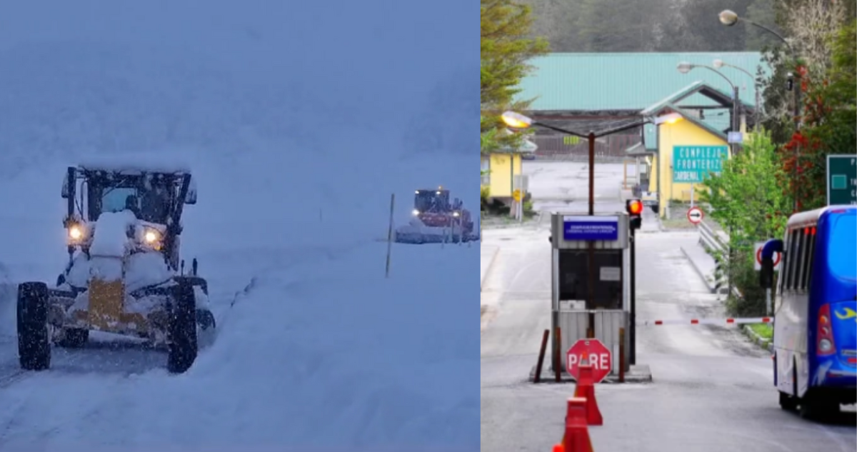 Acumulación de nieve obliga a cerrar paso fronterizo Cardenal Samoré para todo tipo de vehículos