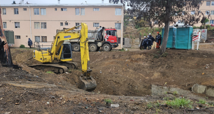 Realizan limpieza ante eventual riesgo de derrumbe por lluvias en sector azotado por incendios en Viña