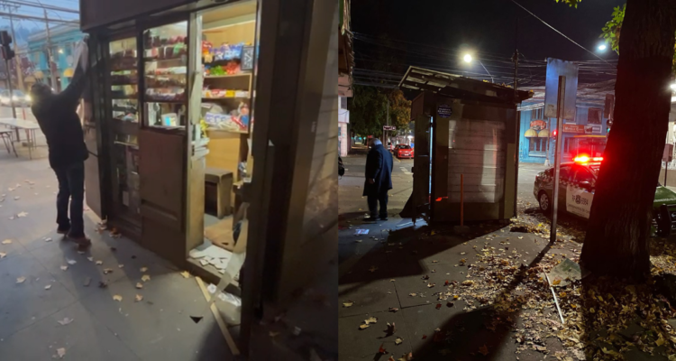 Dueño pide “un poco de piedad”: nuevo robo afecta a kiosko ubicado en pleno centro de Concepción