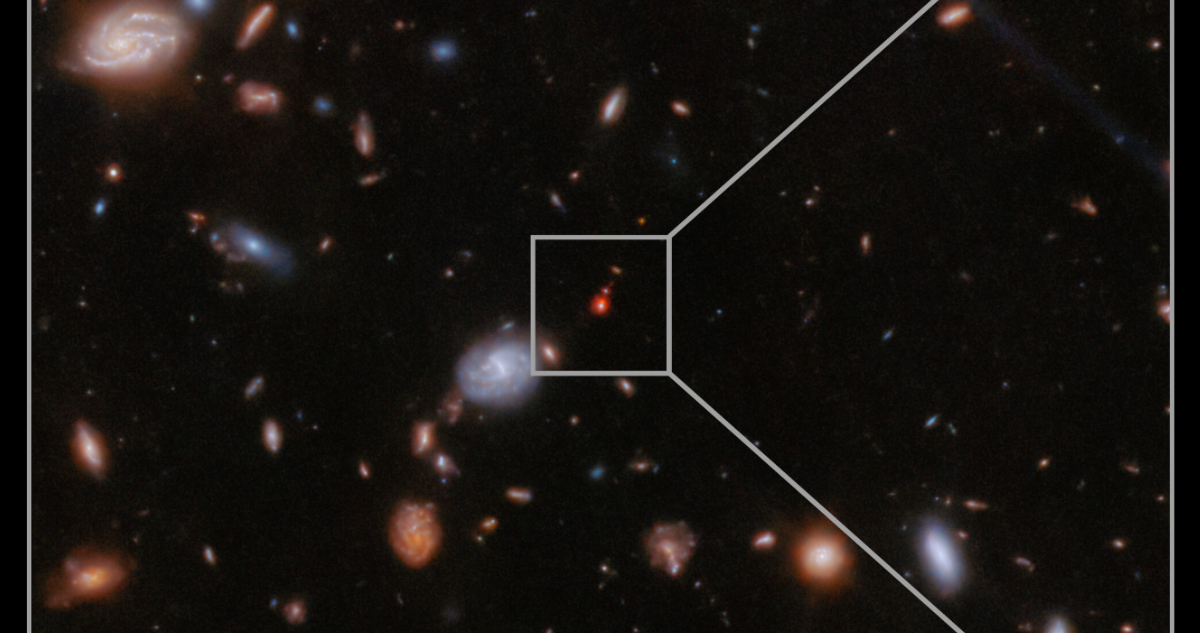 Telescopio James Webb observó la fusión más distante jamás vista de dos agujeros negros