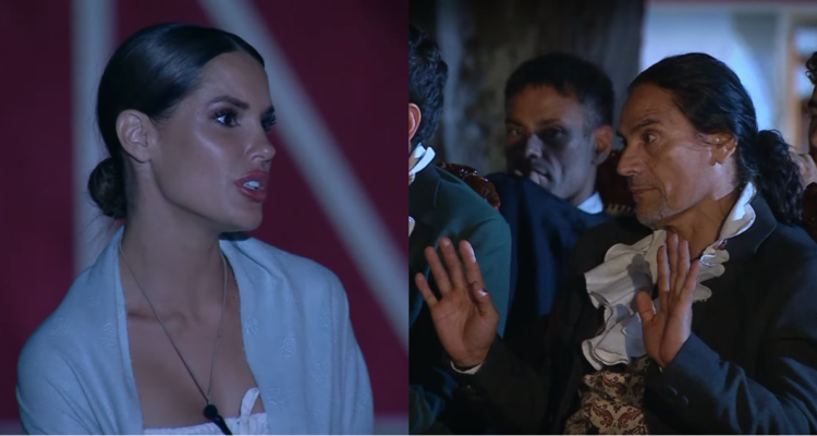 Gala Caldirola (izquierda) junto a Coca Mendoza (derecha) en reality de Canal 13