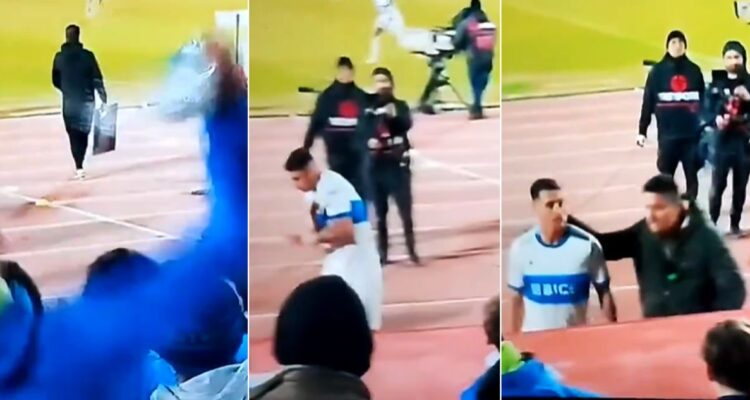 Hinchas de la U agredieron a Zampedri en el Nacional