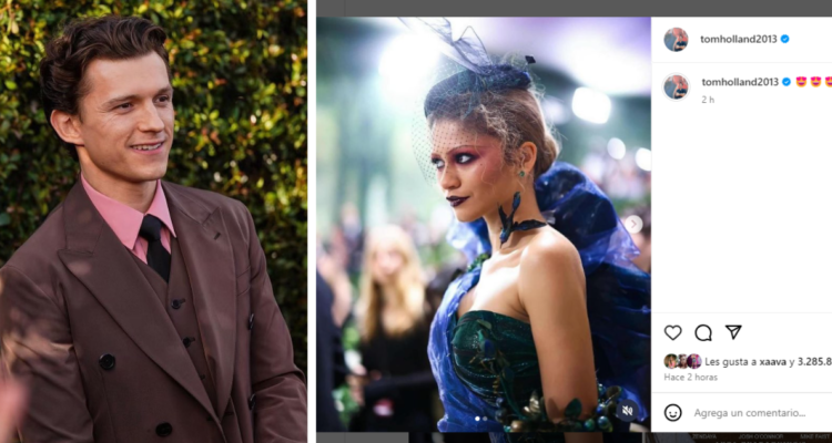 Tom Holland comparte fotos de Zendaya en la MET Gala y a las 2 horas tiene más de 3 millones de likes