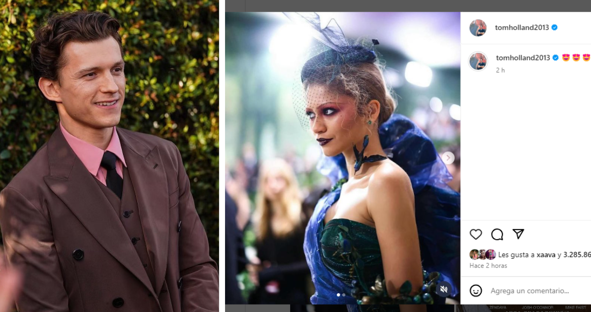 Tom Holland comparte fotos de Zendaya en la MET Gala y a las 2 horas tiene más de 3 millones de likes