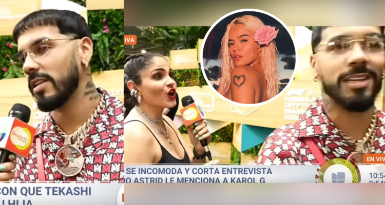 “Hubieses hecho una mejor pregunta”: Anuel AA abandona entrevista al ser consultado sobre Karol G