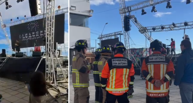 VIDEO | Así fue el momento en que pantalla gigante se desplomó durante evento en San Antonio