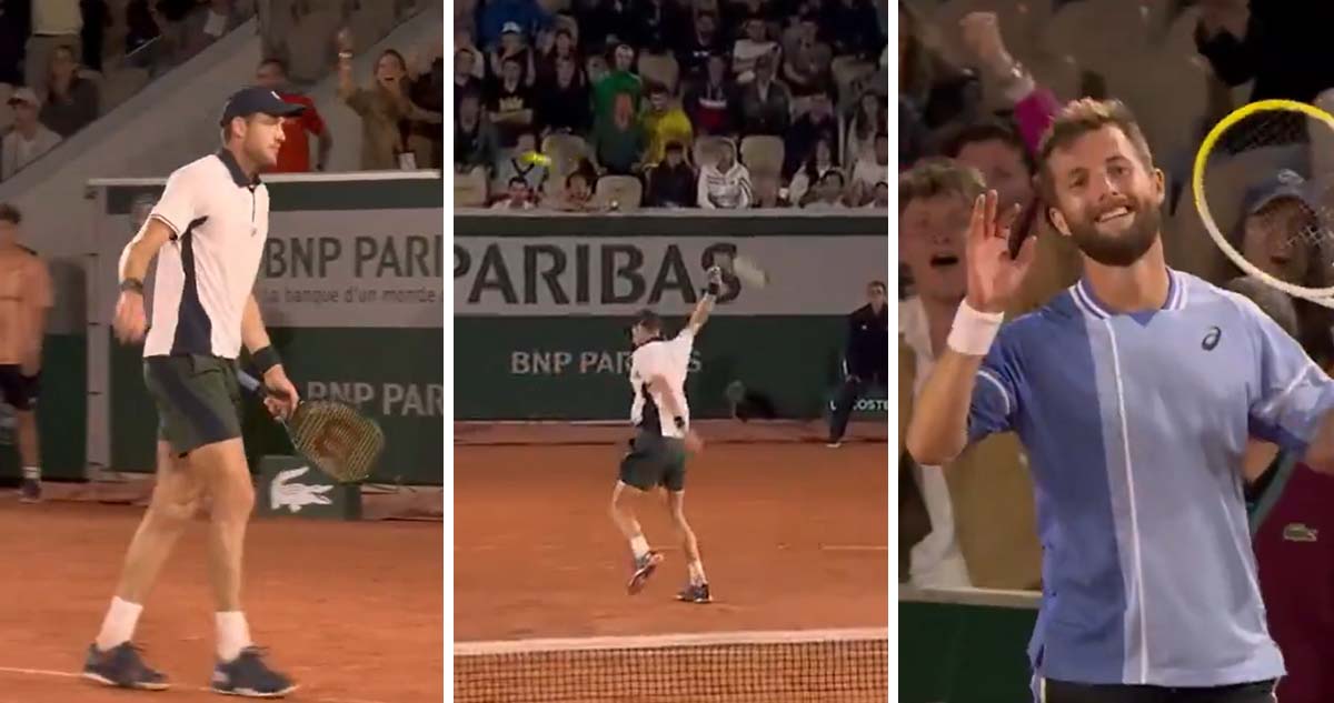 Nicolás Jarry se despachó impactante punto ante Moutet.