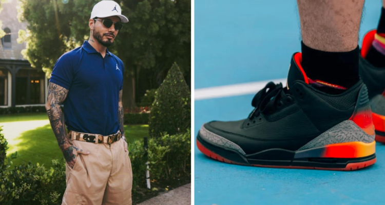 El cantante J Balvin lanzó su cuarta colaboración de zapatillas con los Air Jordan de Nike, y luego de ello ocupó una estratégica forma de protegerse de los revendedores.