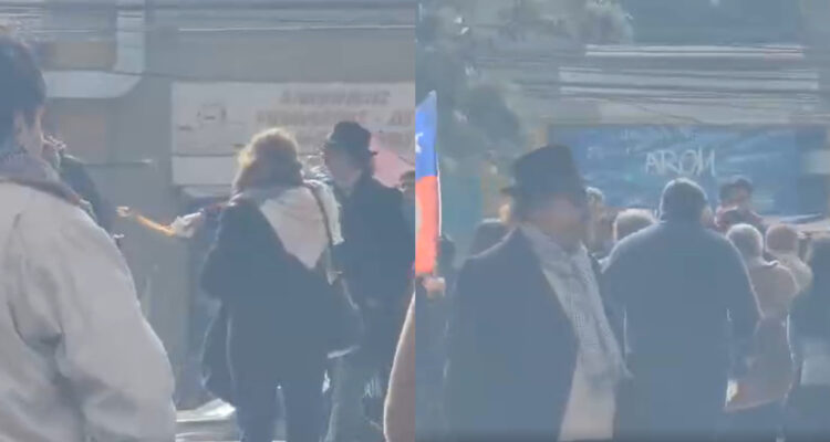 Video registra a sujeto lanzando un café a exconcejal de Recoleta que se querelló contra Jadue